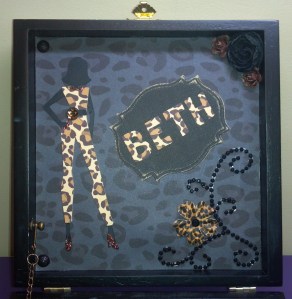 Leopard Print Altered Box Inside Top