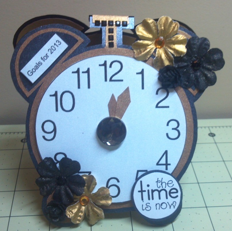 TCC 2013 Goal Calendar Clock Front View