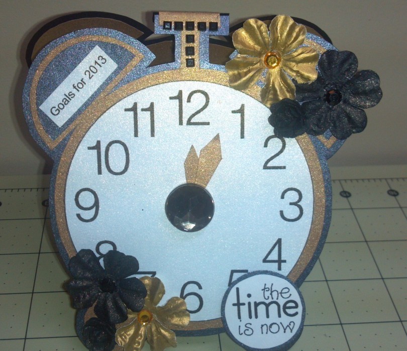 TCC 2013 Goal Calendar Clock Front View with Flash On