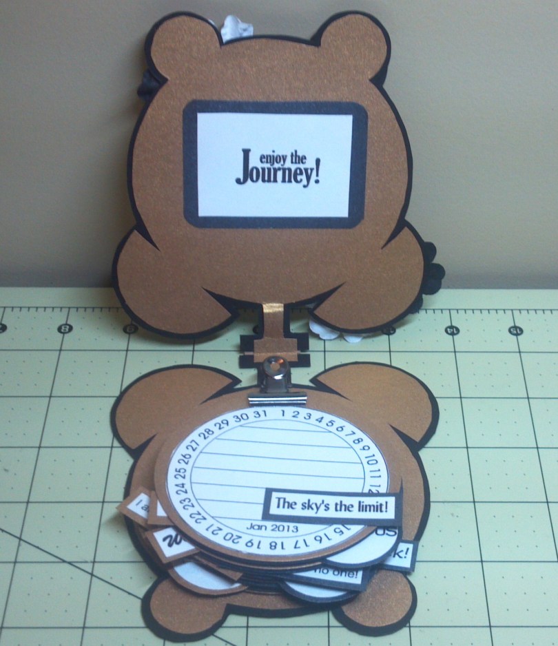 TCC 2013 Goal Calendar Clock Inside With Journal Cards Added