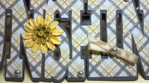 Close up detail Sunshine Birthday Card made with the Sunshine Shaped Card file from The Cutting Cafe