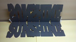 Inside view Sunshine Birthday Card made with the Sunshine Shaped Card file from The Cutting Cafe