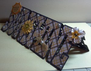 Side view Sunshine Birthday Card made with the Sunshine Shaped Card file from The Cutting Cafe