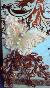 Altered Canvas - Butterfly Detail