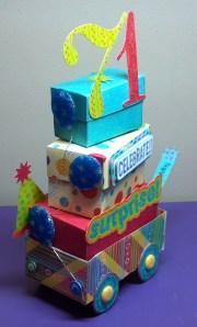 Birthday Celebration Wagon - Back and Side View