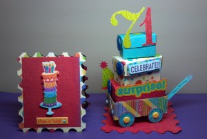 Birthday Celebration Card and Wagon