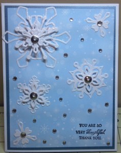 Snowflake Thank You Card
