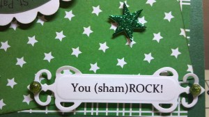 St. Patrick's Day Card Second Sentiment Close Up