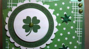 St. Patrick's Day Card Sentiment Close Up