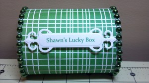 St. Patrick's Day Balsa Box Back