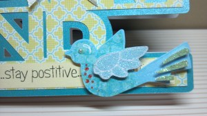 Keep Calm and Stay Positive Card Close Up View Two