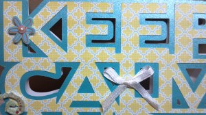 Keep Calm and Stay Positive Card Close Up View One