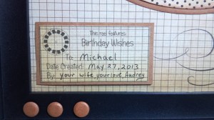 View Finder Reel Framed Card Tag Close Up