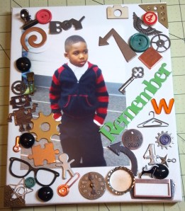 Mixed Media Canvas - Choosing the items