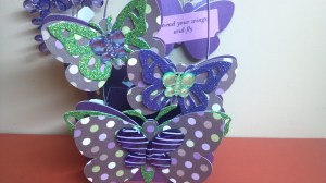 Blingalicious Butterfly Treat Box - Back Close Up View