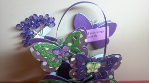 Blingalicious Butterfly Treat Box - Back Close Up View