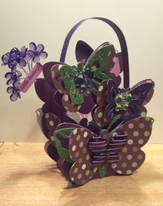 Blingalicious Butterfly Treat Box - Back Angle View