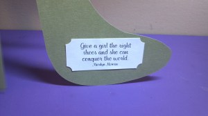 High Heel Shoe Birthday Card - Inside Sentiment