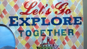 Suitcase Mini Book Altered Frame - Acetate Title