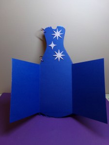 Dress Shaped Mini Album -  Page 2 Opened