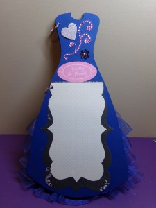 Dress Shaped Mini Album - Back Page