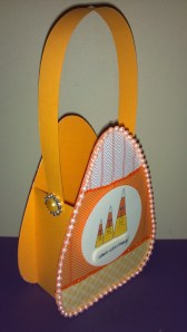 Crazy Candy Corn Treat Box - Side View