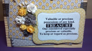 Valuable Treasure Birthday Card - Sentiment Detail