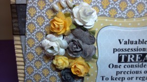 Valuable Treasure Birthday Card - Flower Detail