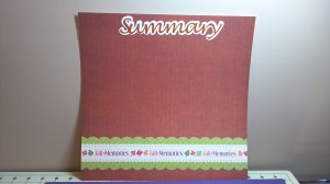 Leaf Scrapbook Page 9