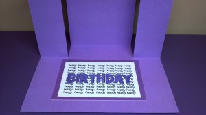 Center Step Birthday Card - Inside