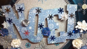 Christmas Noel Charger Plate - Noel Closeup