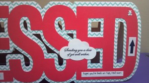 Blessed Word Get Well Card - Close up 2