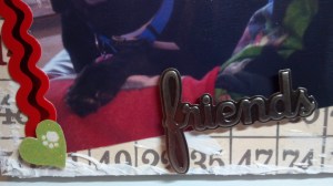 Valentine Bingo Altered Canvas - Close Up 1