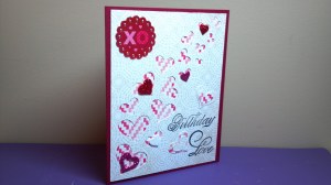 Birthday Love Card - Angle View