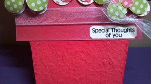 Flower Pot Shaped Card Sentiment