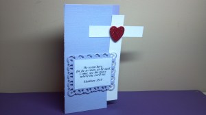 Cross Shaped Bible Verse Card View 2