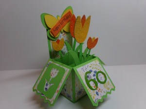 Tulip Birthday Box Card 