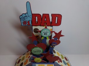 Father's Day Card in a Box Top View