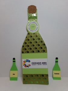 Wine Bottle Thank You Card and Gift Tags