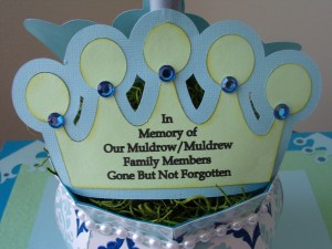 Assorted Crowns Topiary Centerpiece Male Crown Sentiment