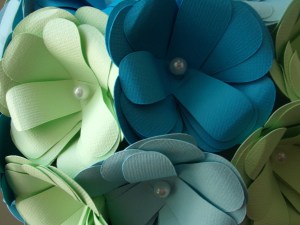 Assorted Crowns Topiary Centerpiece Close Up Flowers