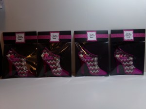 Four of Six High Hell Shoe Tags