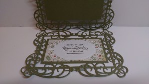 Spellbinders Christmas Card inside