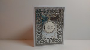 I used and an Anna Griffin die and layered sticker.