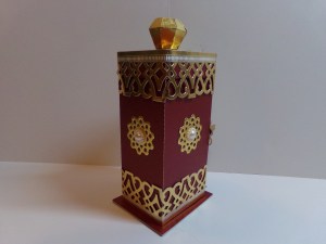 Tea Box Holder Back and Side View