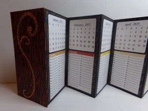 Birthday and Anniversary Calendar Keeper Close Up