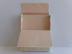 Folio box opened without folio in it