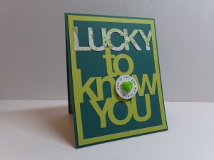 Lucky to Know You Card