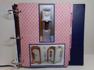 Divider page with craft project pictures