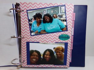 Divider page with crafty friends photos